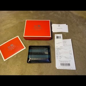 Coach Men’s Bleecker Debossed Slim Billfold Wallet